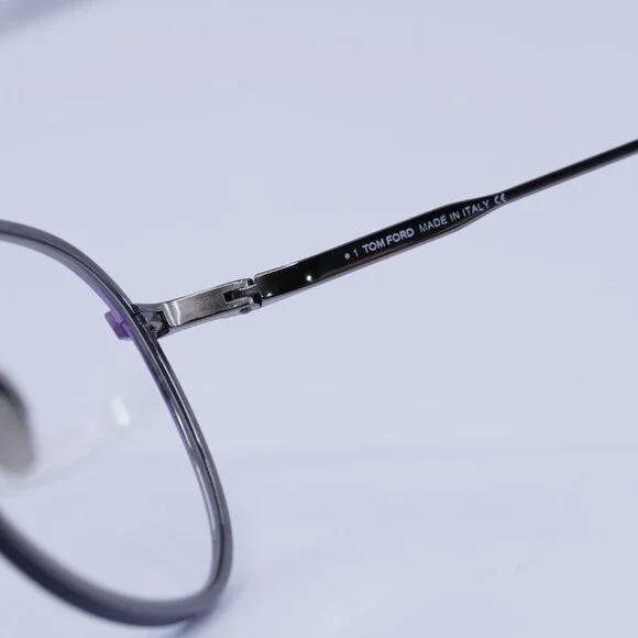 🕶️ New Tom Ford FT5691-B 012 Eyeglasses - Ruthenium with Blue Frame 52mm
